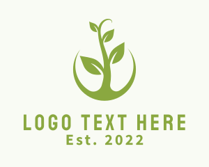 Nature Conservation - Eco Agriculture Plant logo design