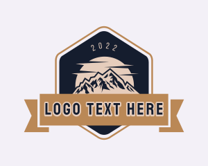 Peak - Himalayas Mountain Banner logo design