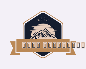Campsite - Himalayas Mountain Banner logo design