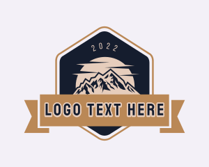 Mountaineer - Himalayas Mountain Banner logo design