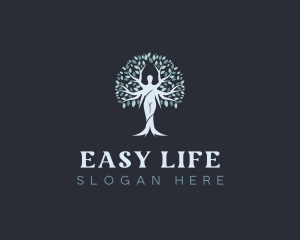 Environmental Tree Woman logo design