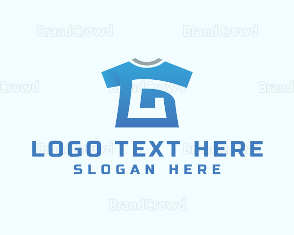 Blue Shirt Letter G Logo