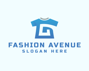 Garments - Blue Shirt Letter G logo design