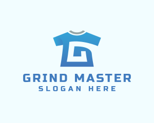 Blue Shirt Letter G logo design