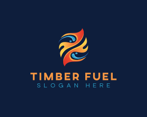 Fuel Fire Flame logo design