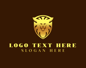 Enterprise - Premium Lion Shield logo design