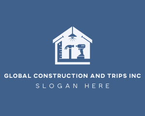 Drill - Contractor Home Builder logo design