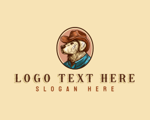 Western Cowboy Dog logo design