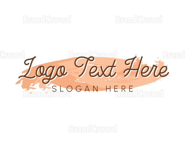 Makeup Artist Wordmark Logo