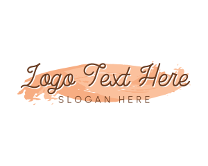 Calligrapher - Makeup Artist Wordmark logo design