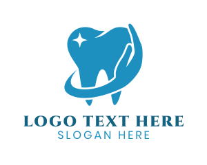 Tooth - Dental Hand Care logo design