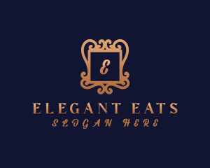 Elegant Ornamental Crest  logo design