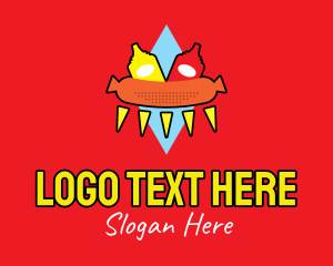 Hot Dog Bun - Retro Hot Dog Stand logo design