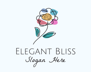 Bloom - Colorful Daisy Flower logo design