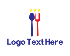 Philippines - Blue & White Stars Cuisine logo design