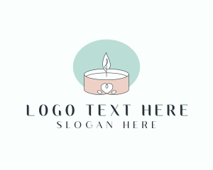 Scented - Decor Scented Candle logo design