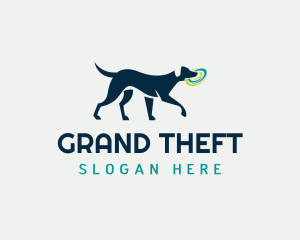 Veterinarian - Dog Pet Frisbee Fetch logo design