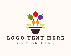 Vegetable - Vegetable Fruit Vase logo design