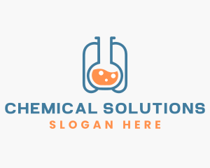 Chemical - Flask Liquid Experiment logo design