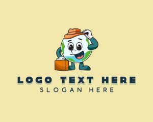 Luggage - Planet Earth Luggage logo design