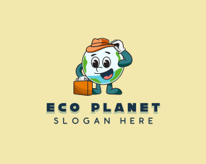 Planet Earth Luggage logo design