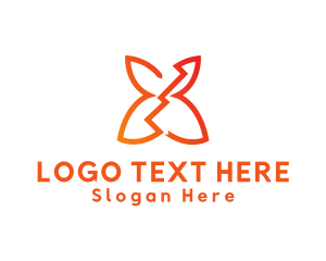 Electrical - Electrical Butterfly Insect logo design