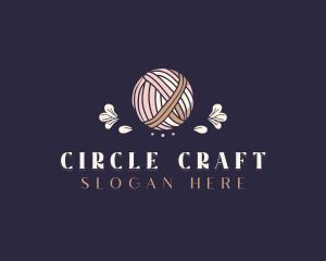 Yarn Ball Crochet logo design