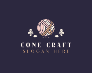 Yarn Ball Crochet logo design