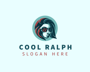 Woman Fashion Sunglasses logo design