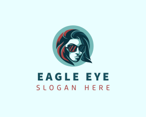 Woman Fashion Sunglasses logo design