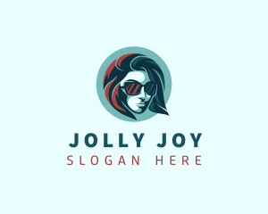 Woman Fashion Sunglasses logo design