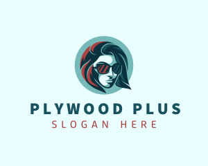 Woman Fashion Sunglasses logo design