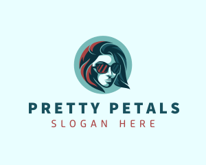 Woman Fashion Sunglasses logo design