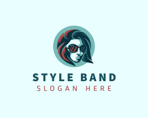 Woman Fashion Sunglasses logo design