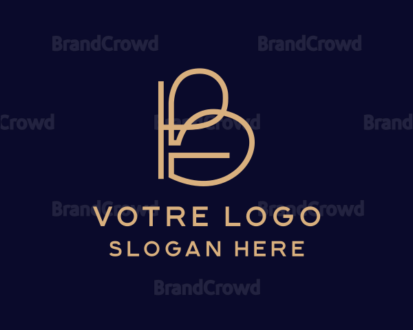 Creative Thread Advertising Letter B Logo