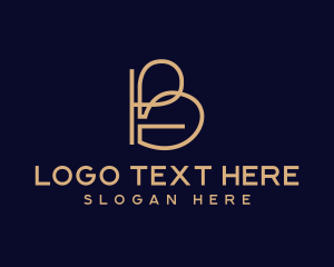 Creative Thread Letter B Logo