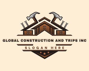 Hammer - Remodel Construction Carpentry logo design