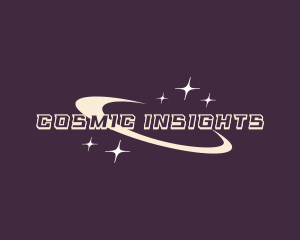 Cosmic Sparkle Orbit logo design