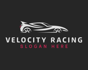 Car Drag Racing logo design