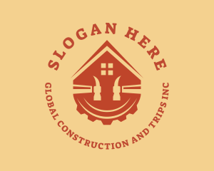House Construction Hammer  Logo