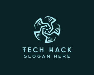 Tech AI Cyber Software  logo design