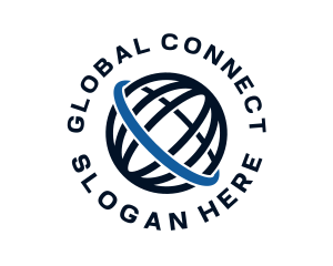 Blue Globe Telecommunication logo design