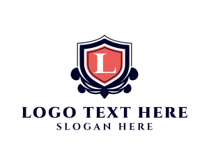 Deluxe - Security Shield Lettermark logo design