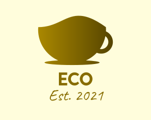 Brewed Coffee - Bronze Coffee Cup logo design