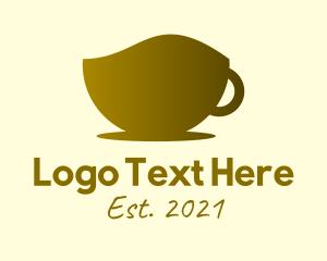 Bubble - Bronze Coffee Cup logo design