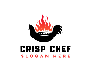 Grill Barbecue Chicken logo design