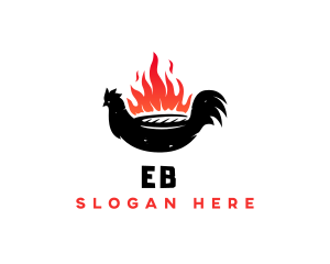 Cuisine - Grill Barbecue Chicken logo design