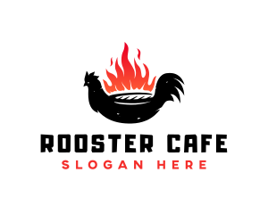 Grill Barbecue Chicken logo design