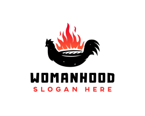 Roast - Grill Barbecue Chicken logo design