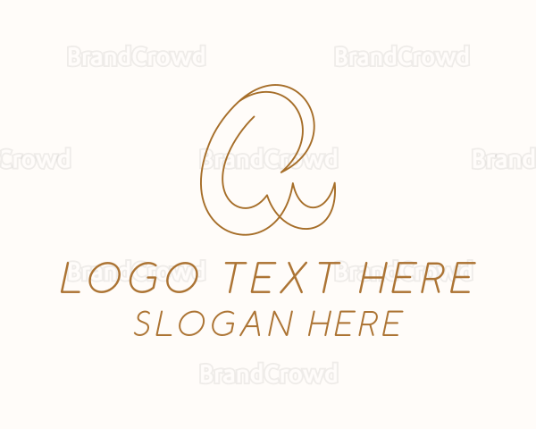 Business Calligraphy Letter Q Logo